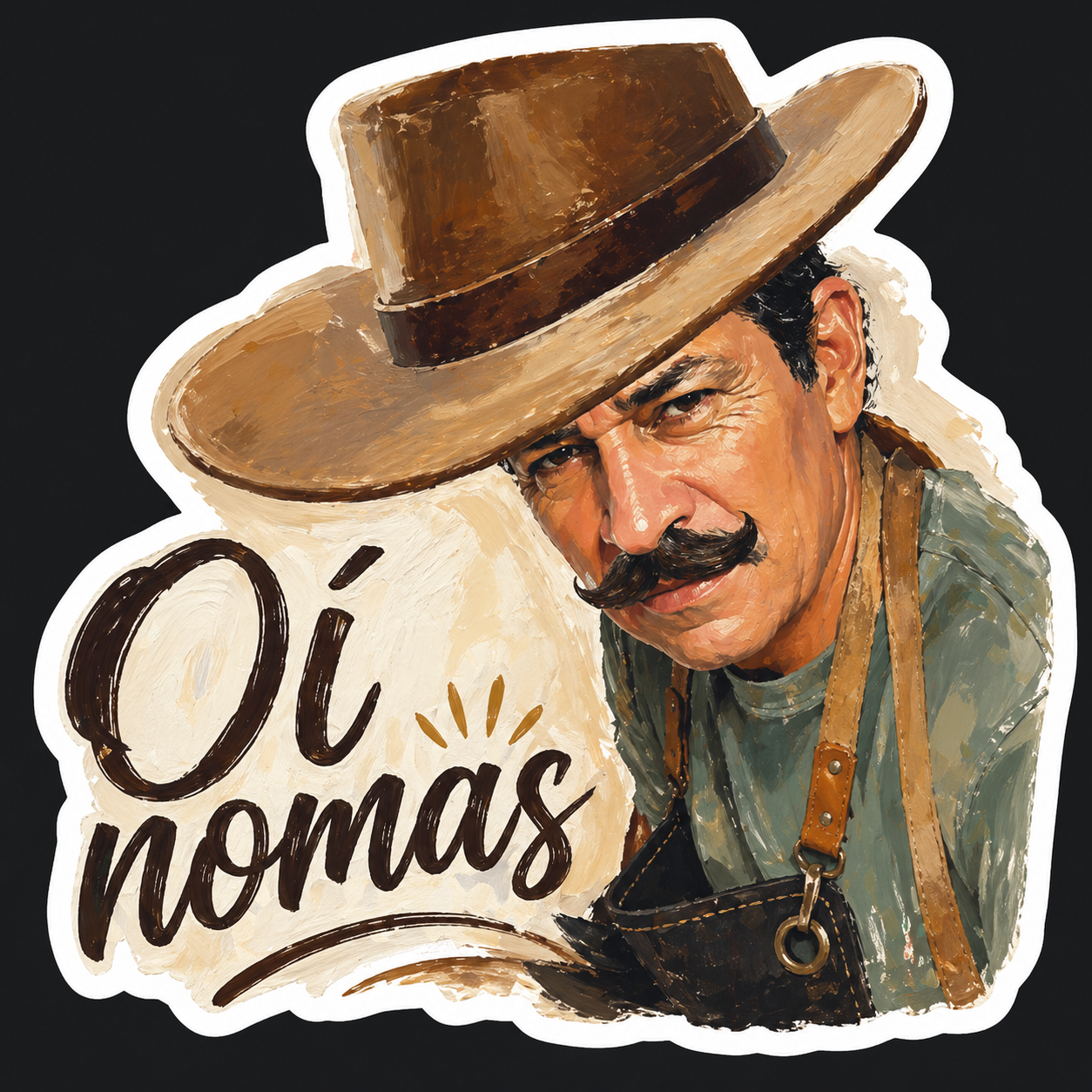 Oi Nomas Frase Sticker